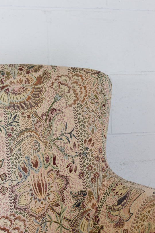antique french fringed crapaud chair