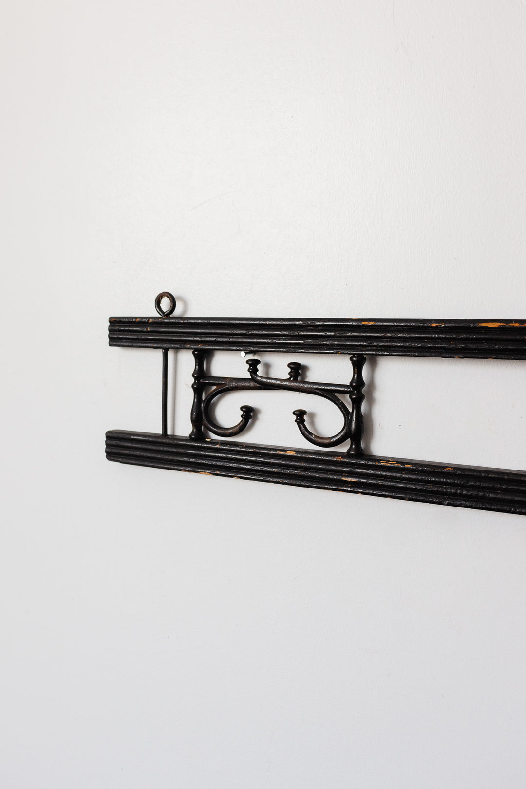 antique French Napoleon III bistro coat rack