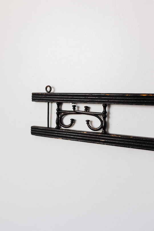 antique French Napoleon III bistro coat rack