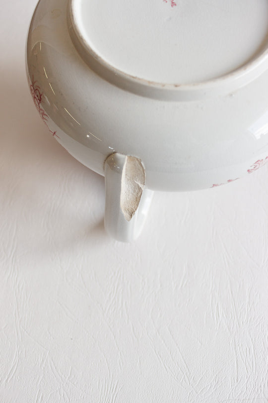 antique french "chrysanthème badonvillier" pitcher