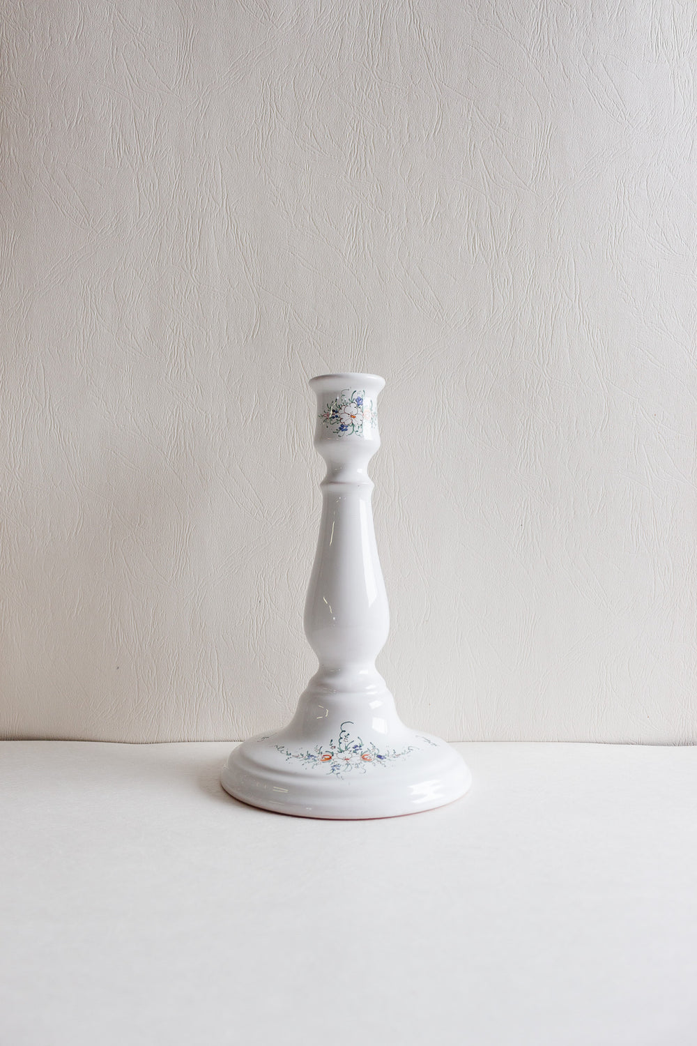 artisan made earthenware candlestick