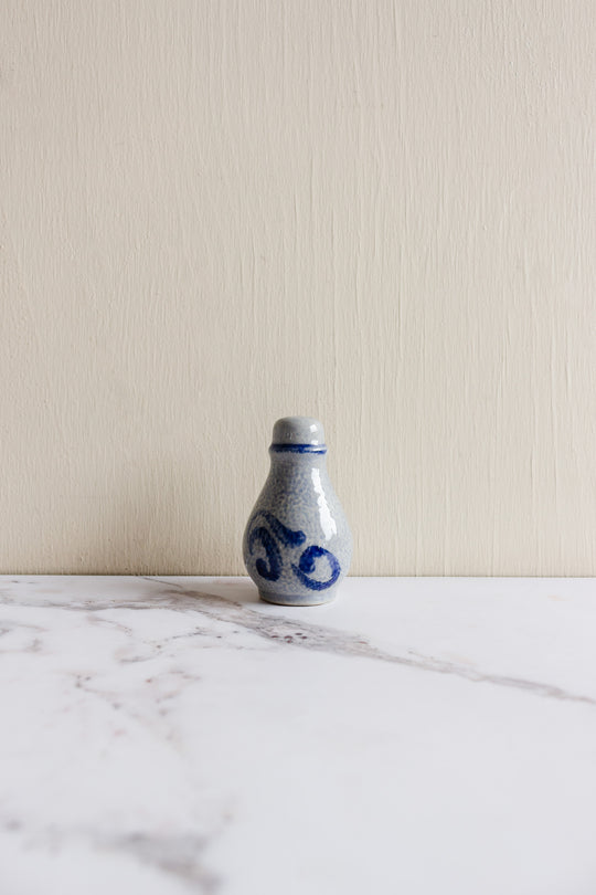 vintage german cobalt blue salt & pepper shakers