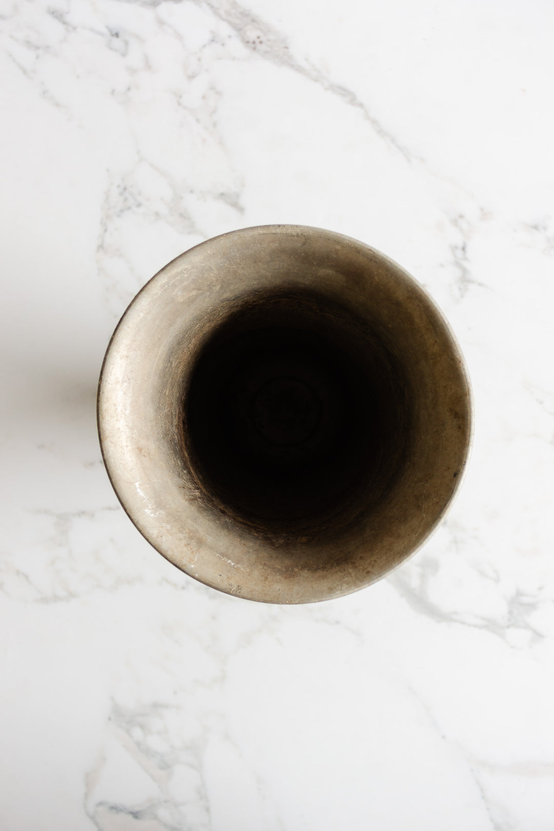 antique french zinc florist vase