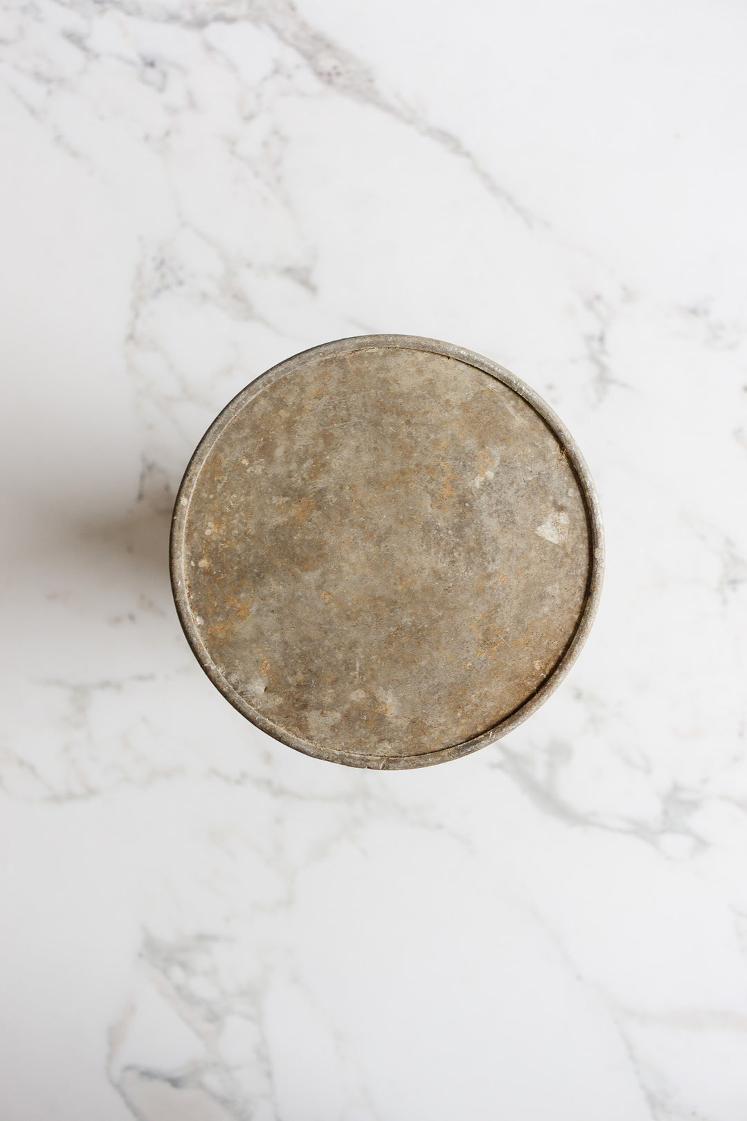 antique french zinc florist vase