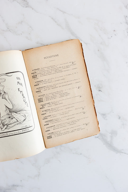 paris salon exhibition catalogue (Livret), 1922