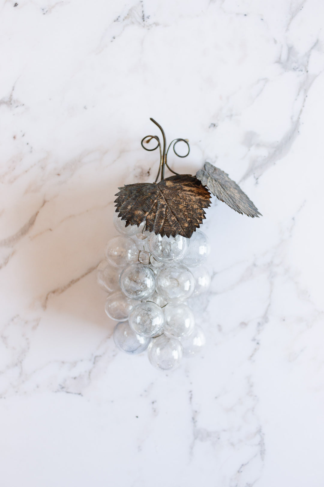 rare vintage french hand blown glass grapes