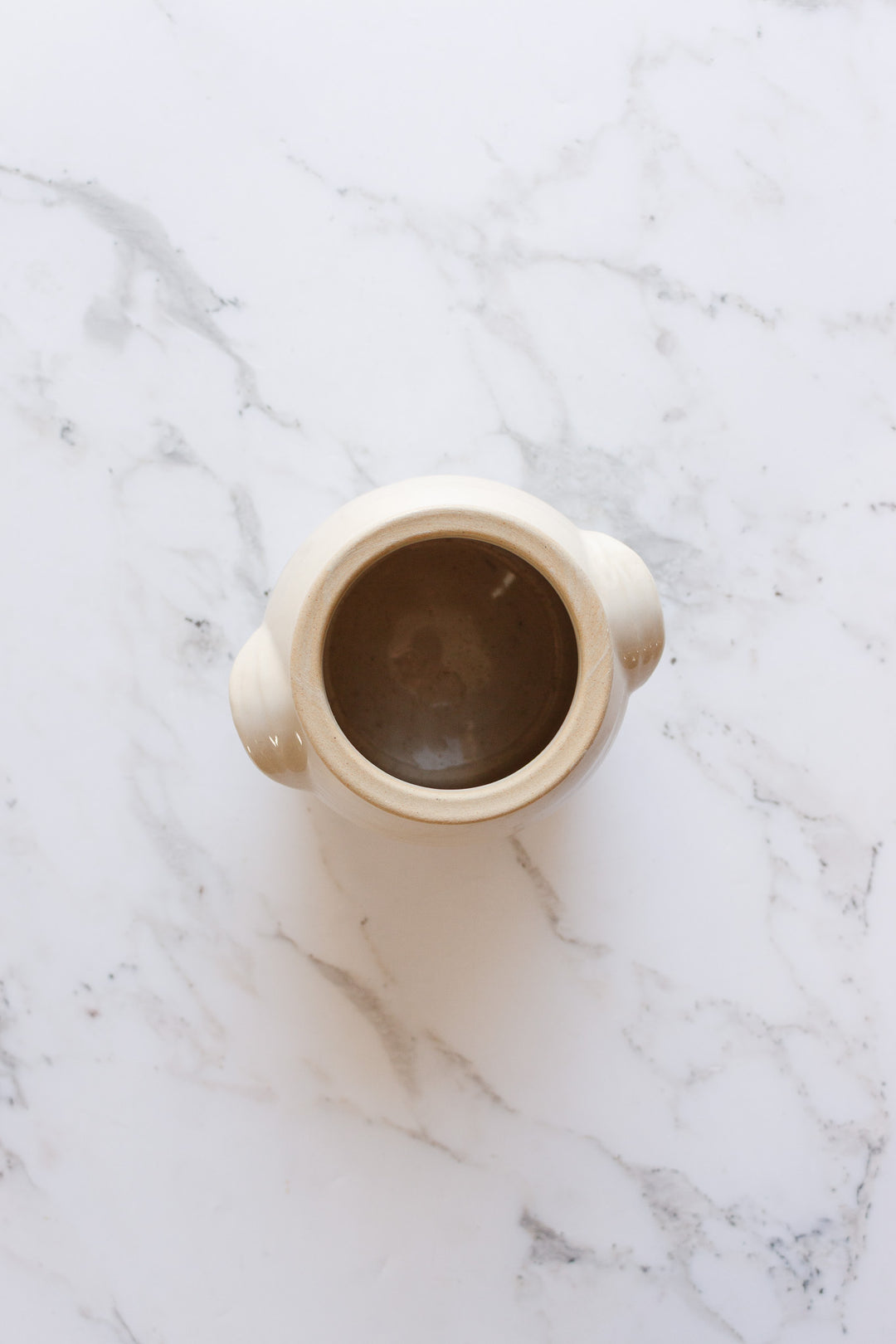antique quintessentially french cream coloured confit pot