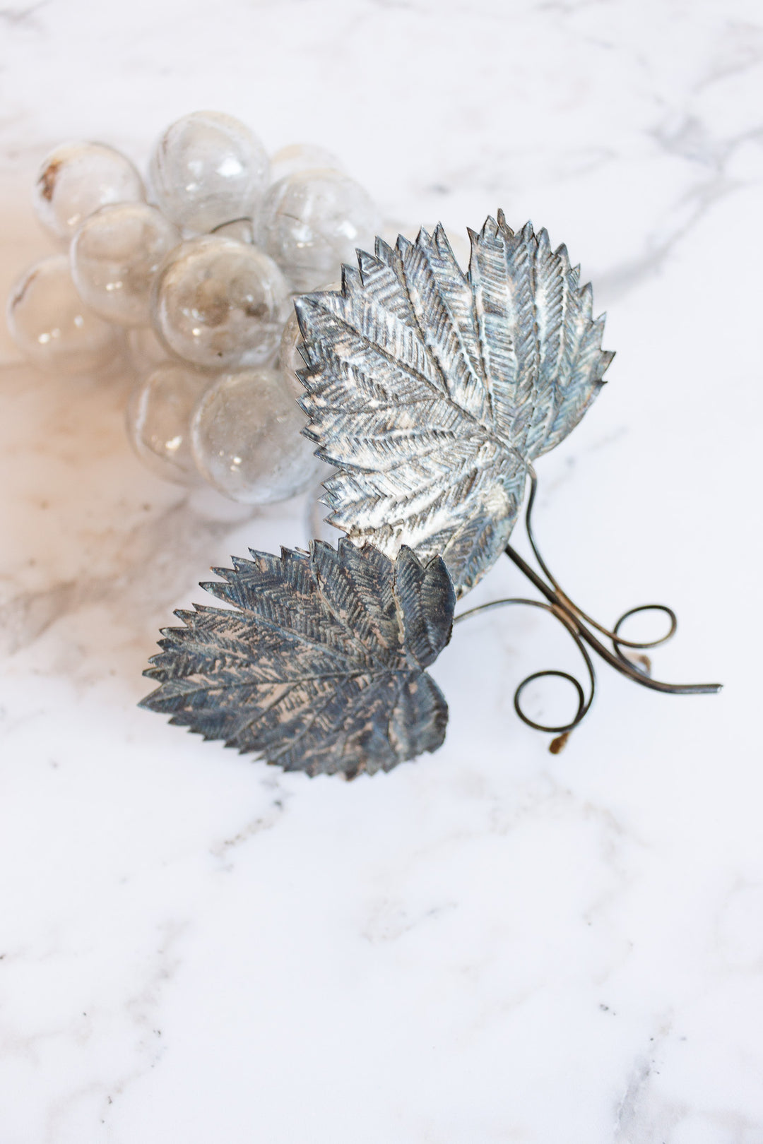 rare vintage french hand blown glass grapes