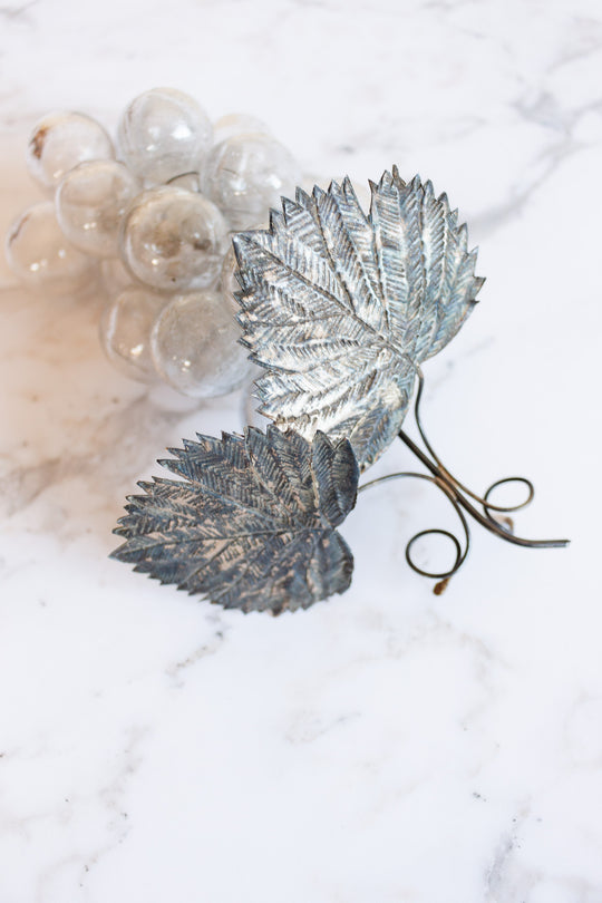 rare vintage french hand blown glass grapes