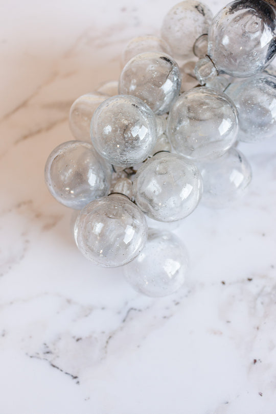 rare vintage french hand blown glass grapes