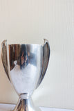 1930s French stamped silver plate art deco "trophy" vase