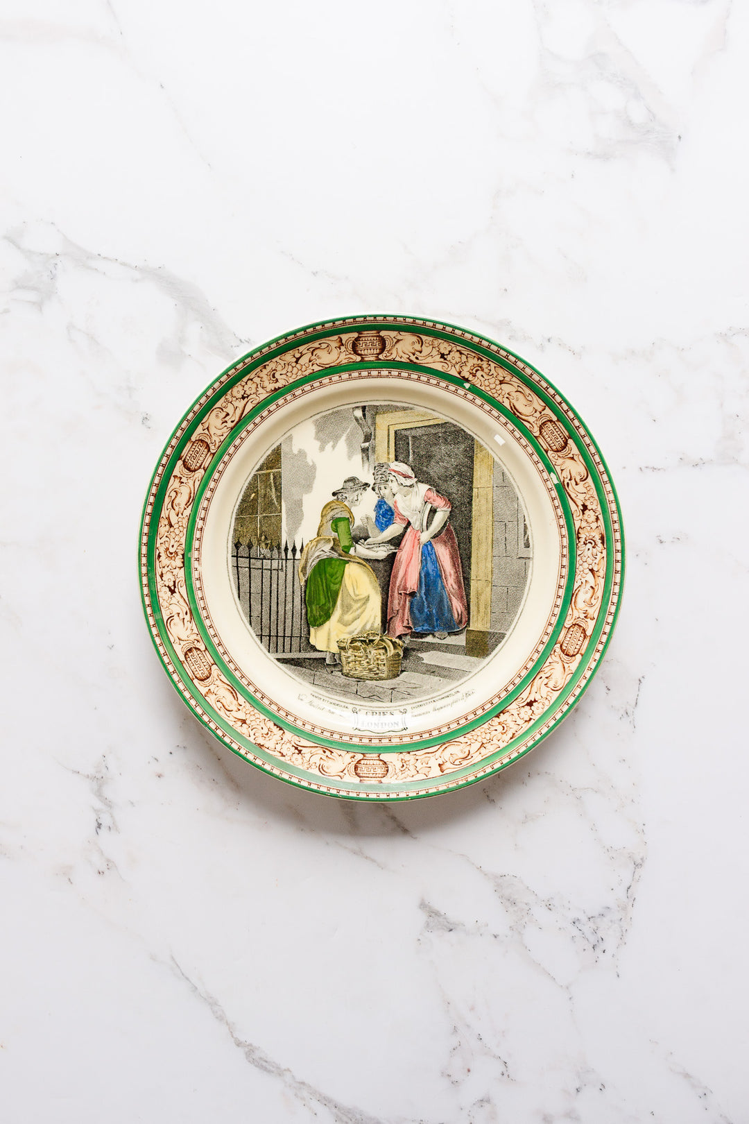 midcentury "cries of london" adams plate