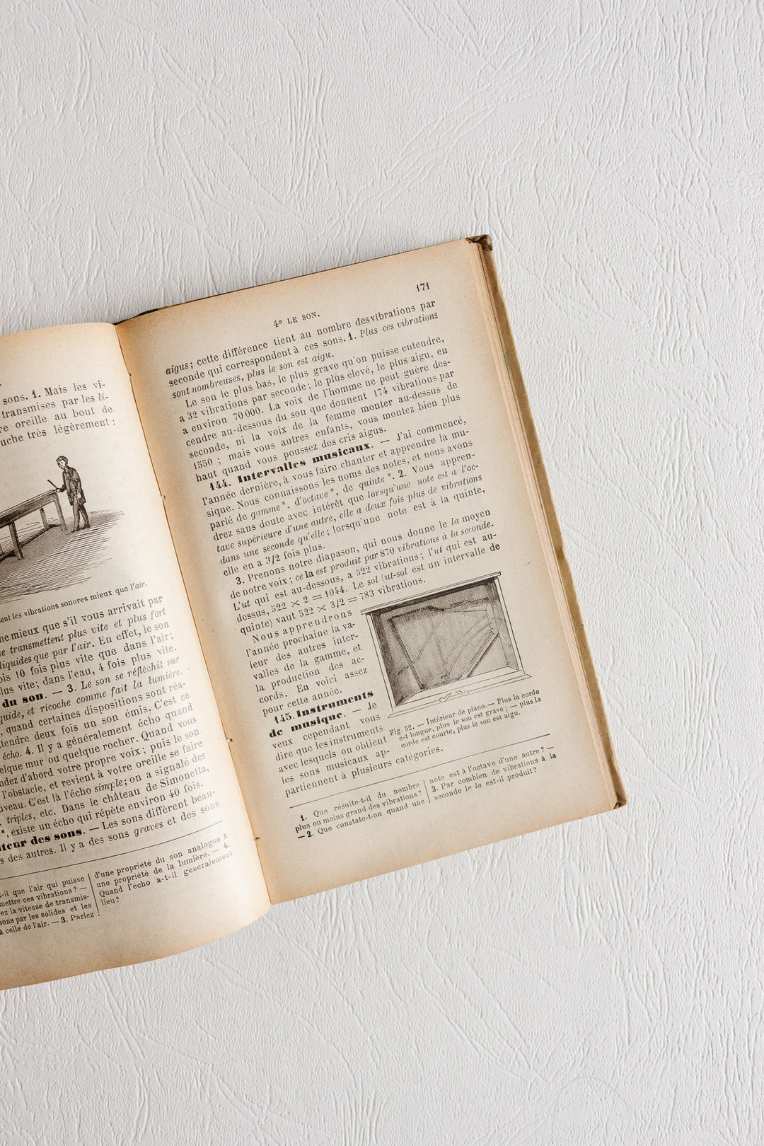 pair of antique french illustrated "zoologie botanique" textbooks