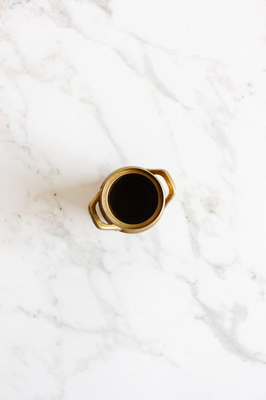 petite vintage french brass "pot à lait"