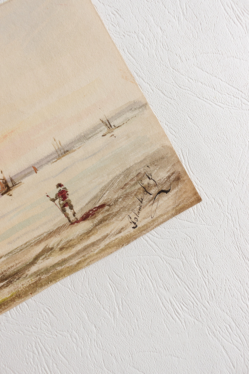 l'homme sur le rivage