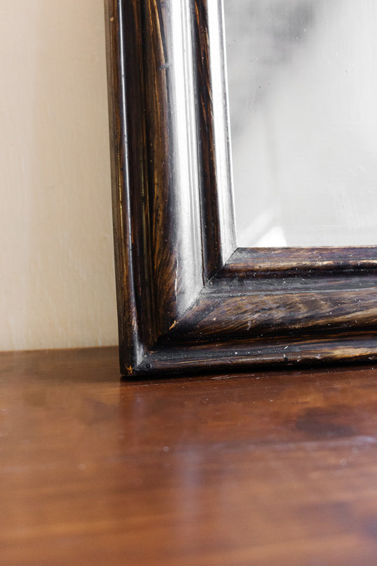 antique french wood grain louis philippe mirror