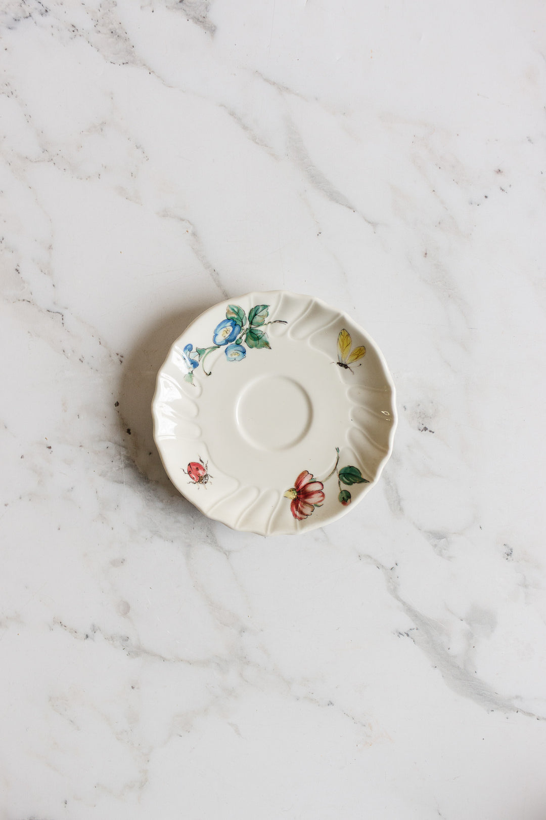 pair of villeroy and boch bouquet coffee cups and saucers