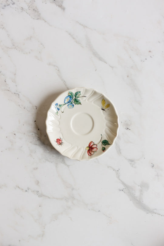 pair of villeroy and boch bouquet coffee cups and saucers