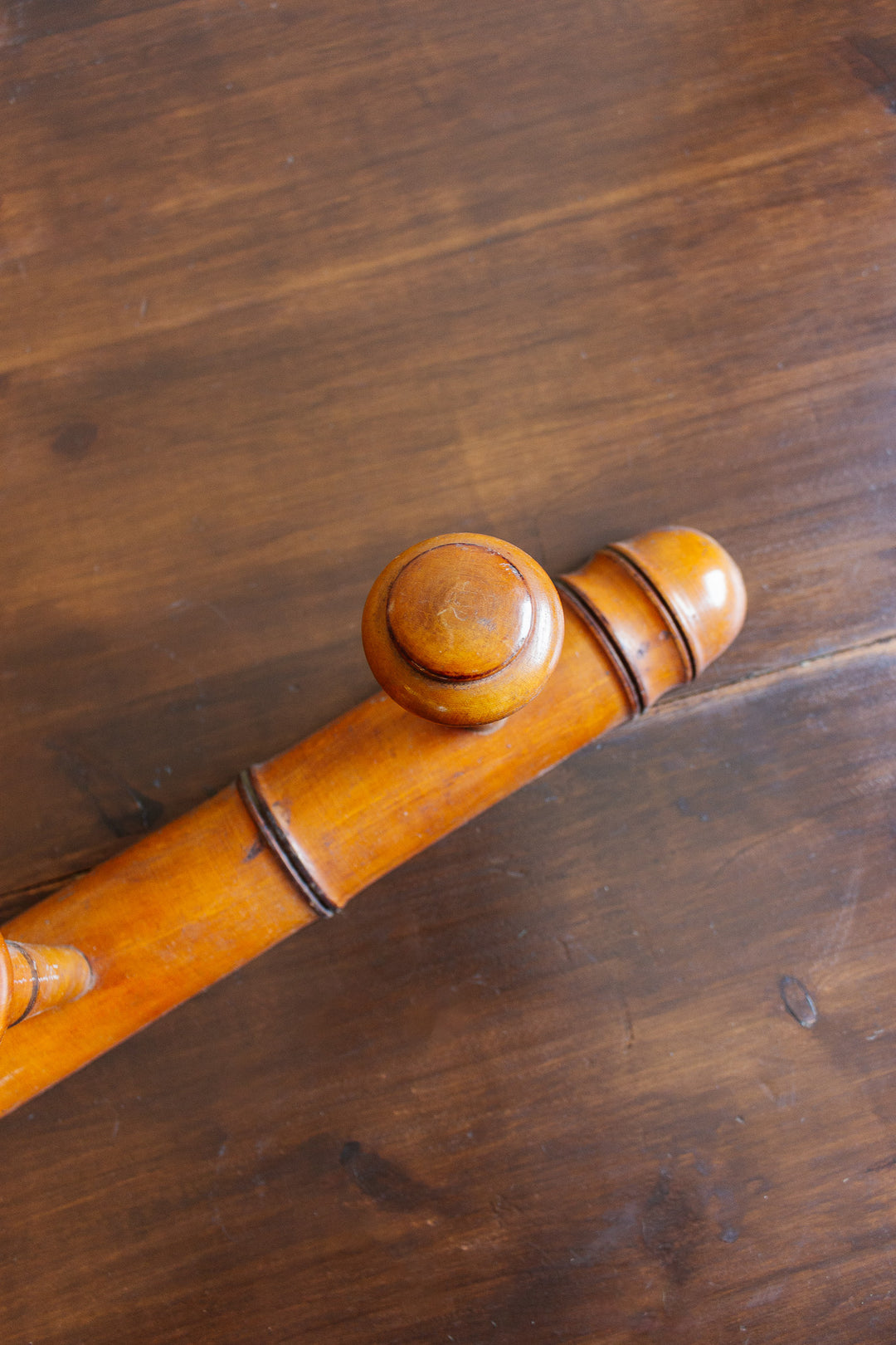 1930s french faux bamboo 5 prong patère
