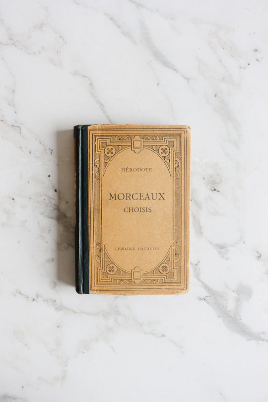 morceaux choisis vintage french book by librairie Hachette