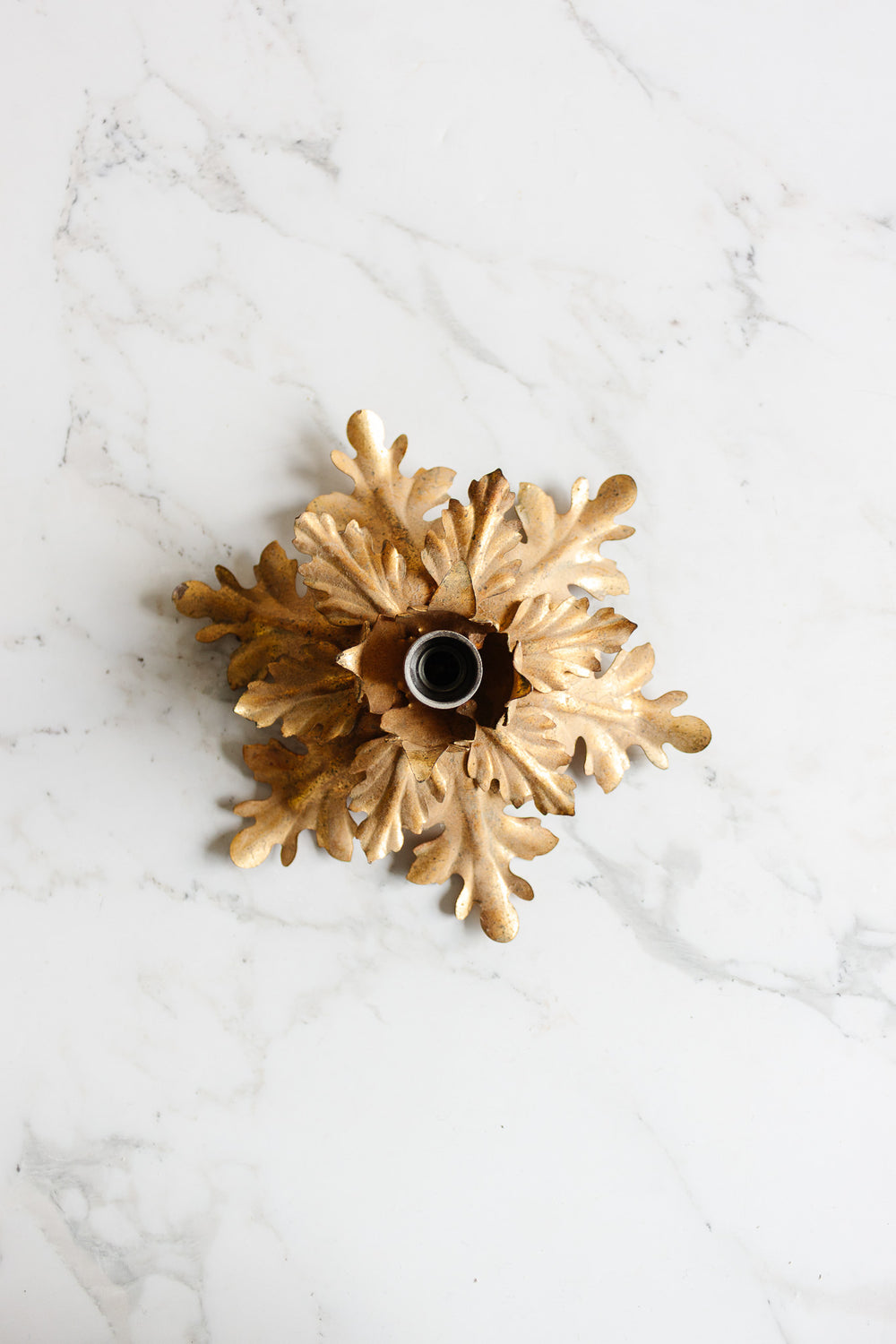 vintage Hollywood regency flushmount light fixture