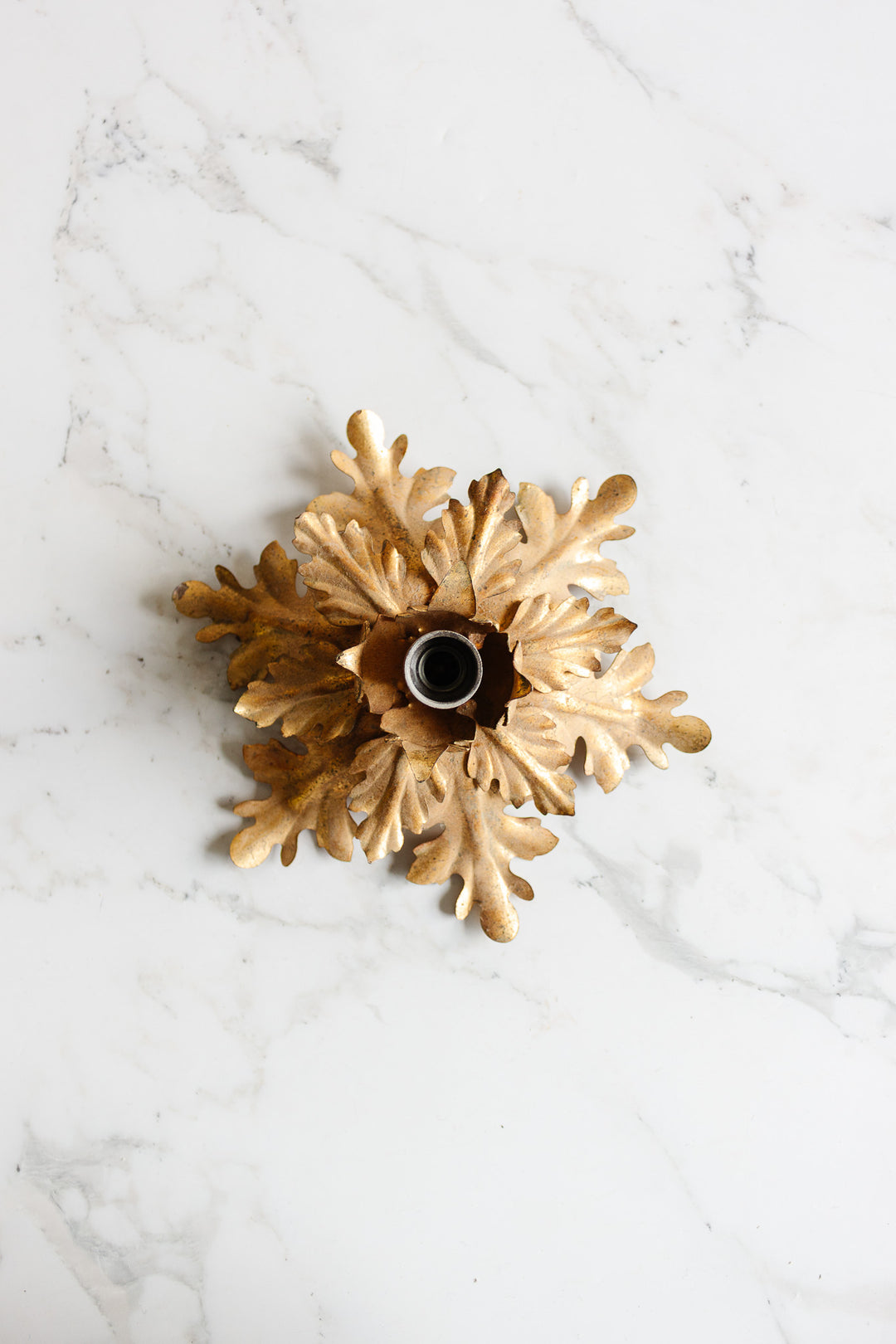 vintage Hollywood regency flushmount light fixture