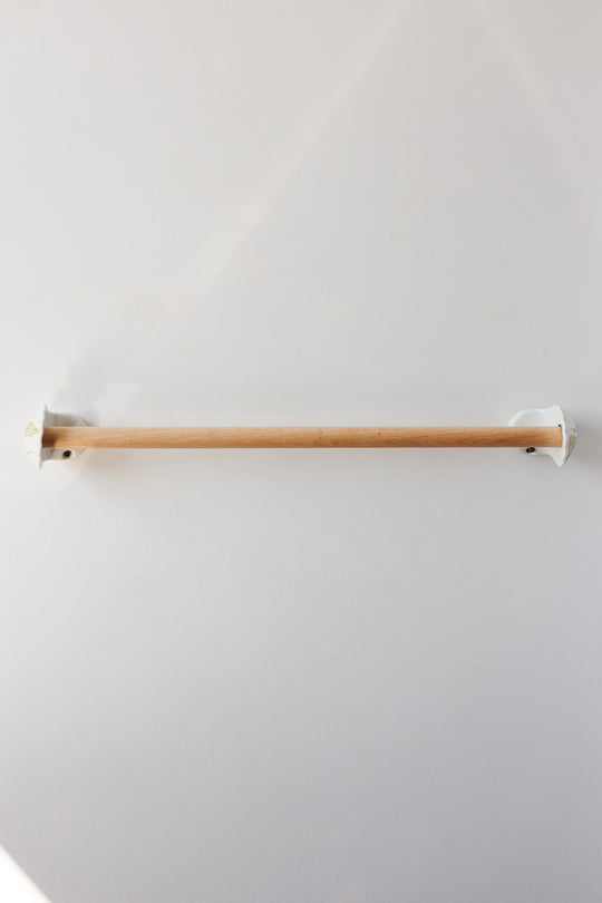 vintage french porcelaine de paris towel bar