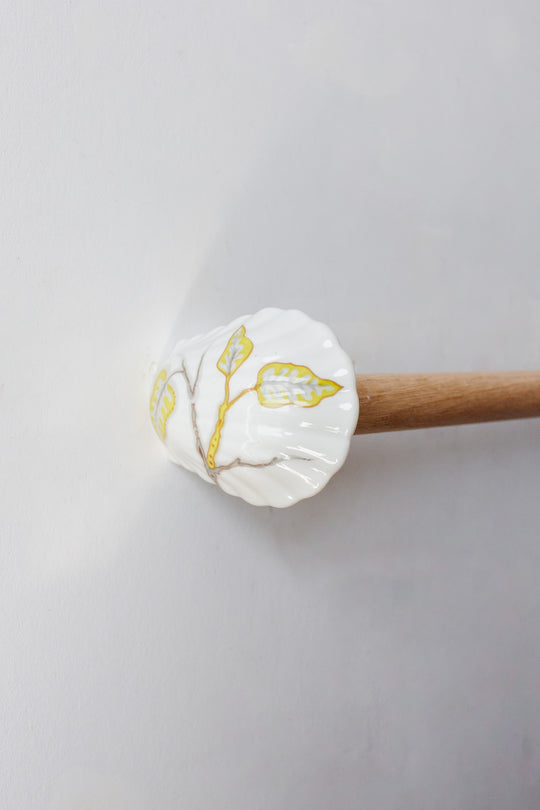 vintage french porcelaine de paris towel bar
