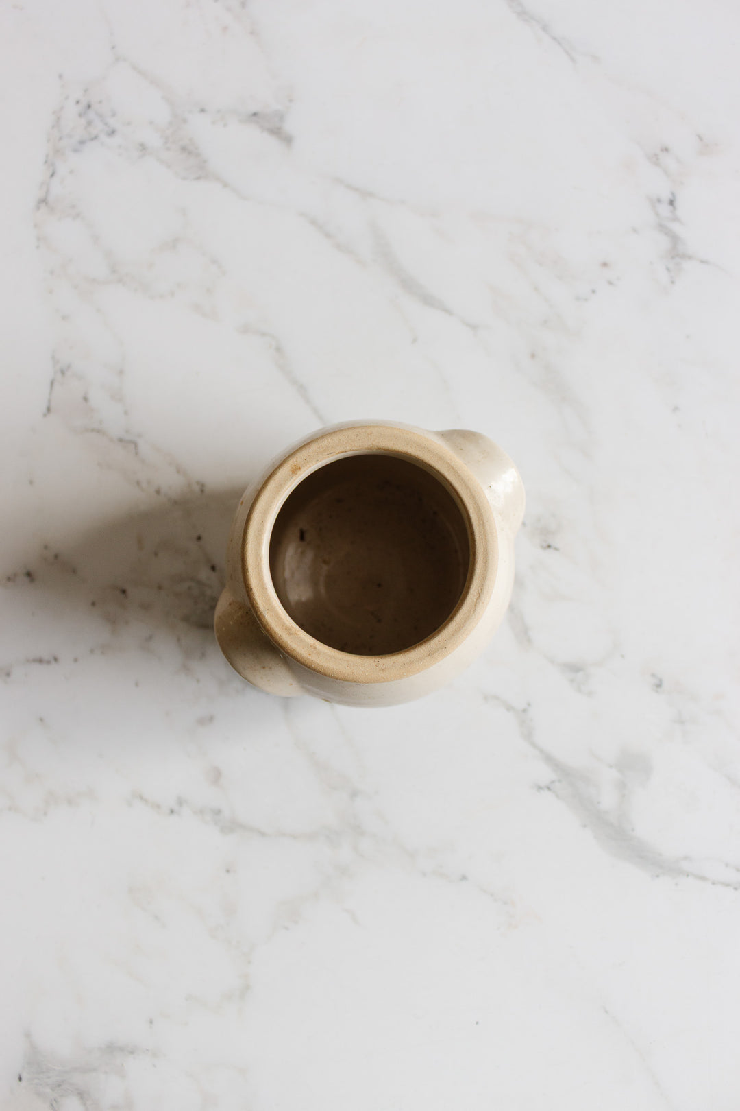 antique french petit cream confit pot