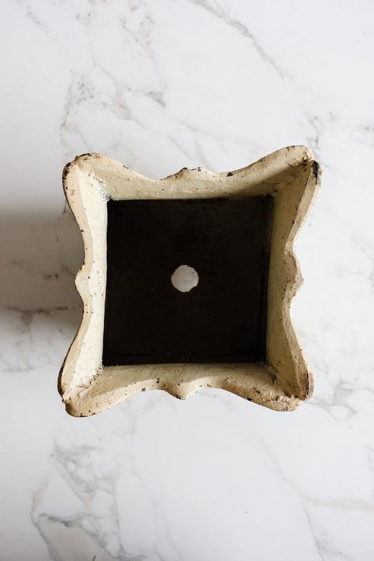 vintage european cast iron planter