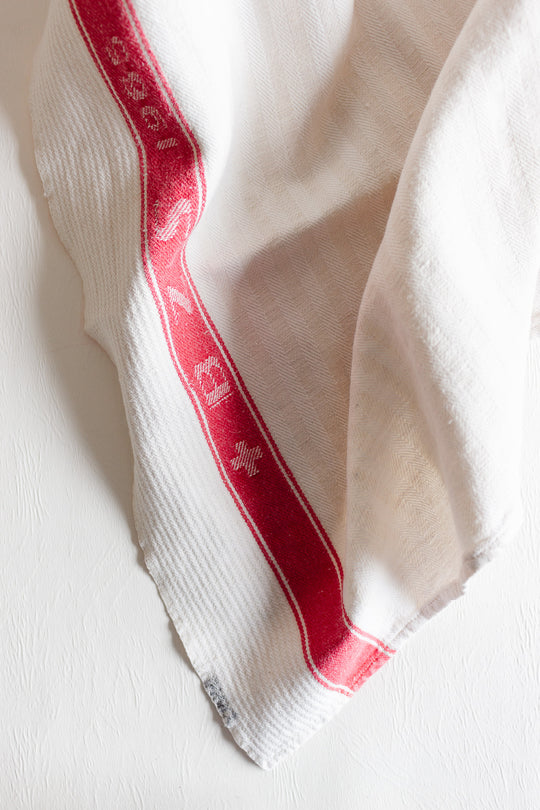 vintage french linen tea towel