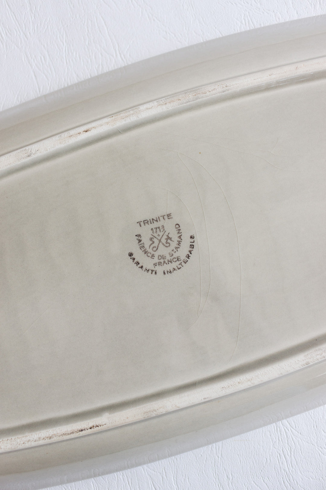 1940s french st. amand fish platter