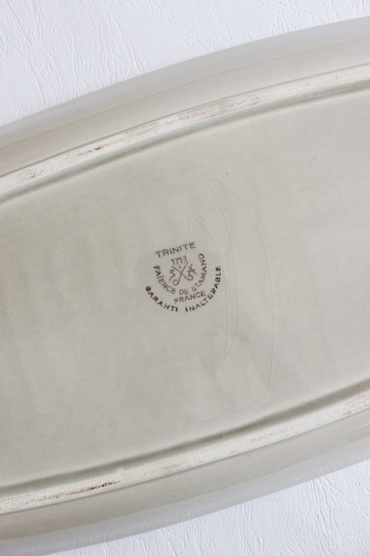 1940s french st. amand fish platter