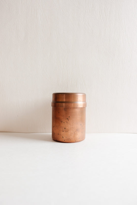 set of 3 vintage french copper canisters