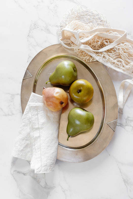 art deco french silver serving tray