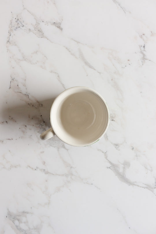 checkered cup and saucer set by ceramica san marciano