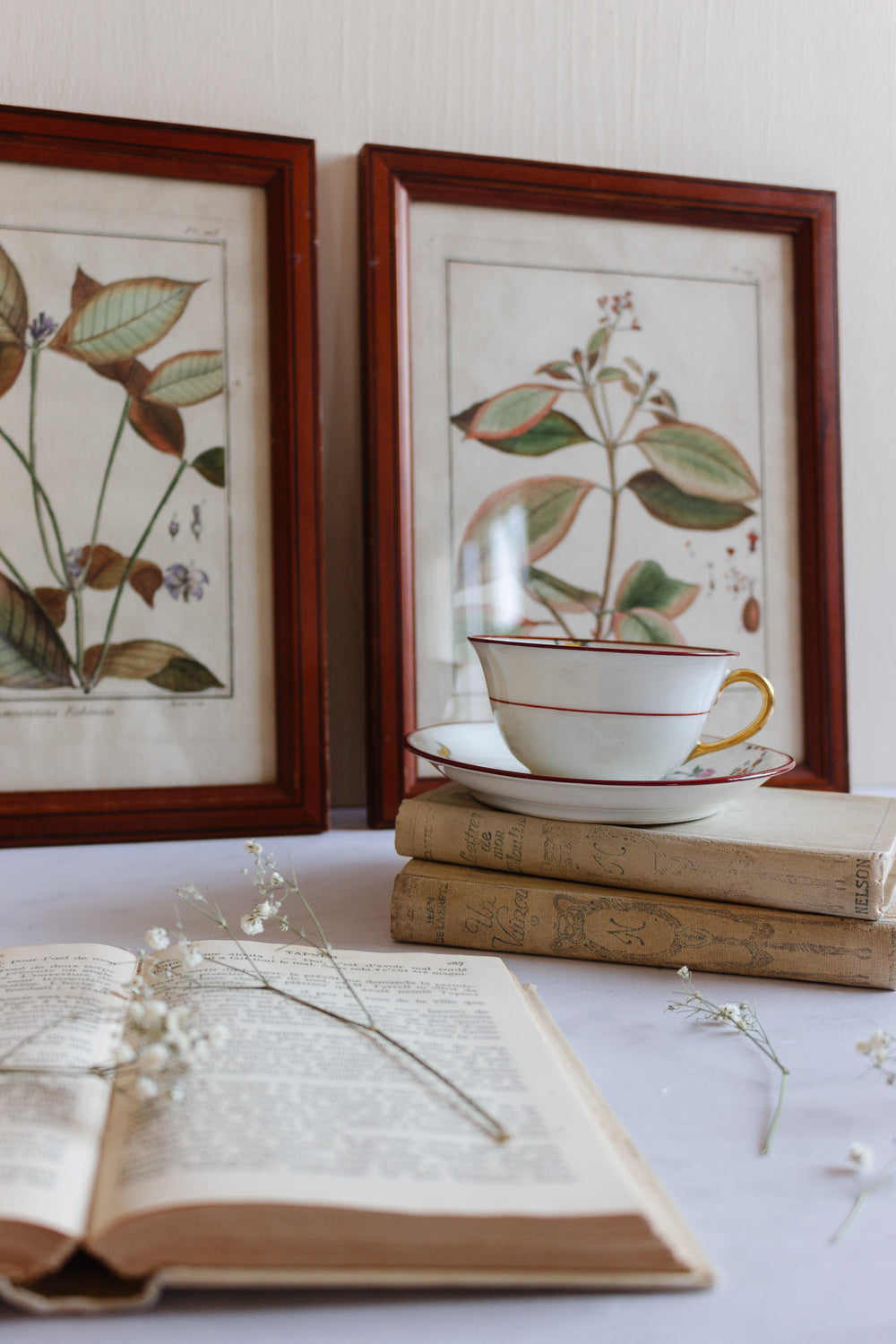 antique french limoges elite works chinoiserie handpainted tea cup