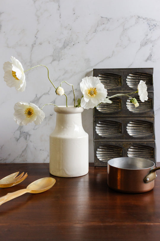 vintage french stoneware mustard jar