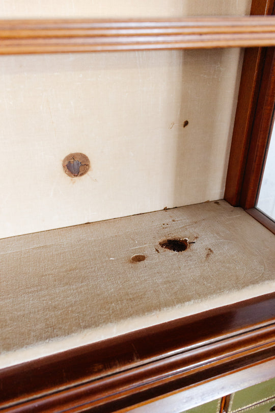 1920s dutch-style mahogany bureau bookcase
