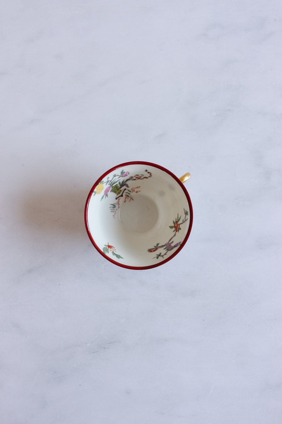 antique french limoges elite works chinoiserie handpainted tea cup