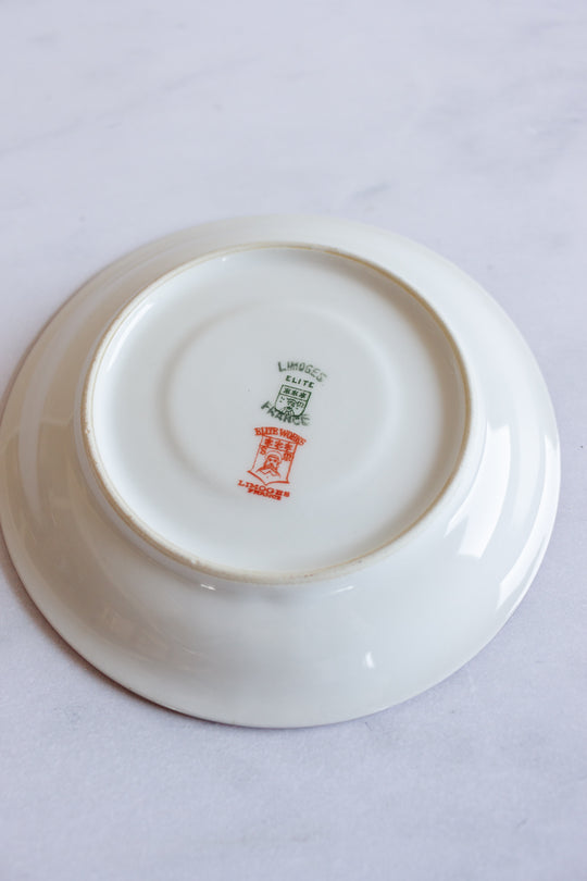 antique french limoges elite works chinoiserie handpainted tea cup