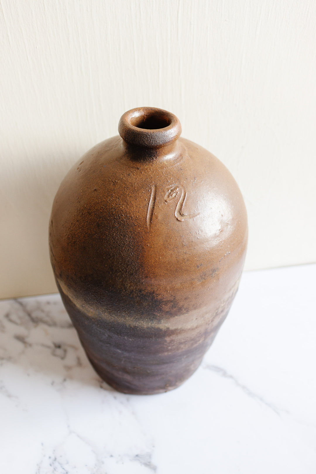 antique french stoneware pot "12"
