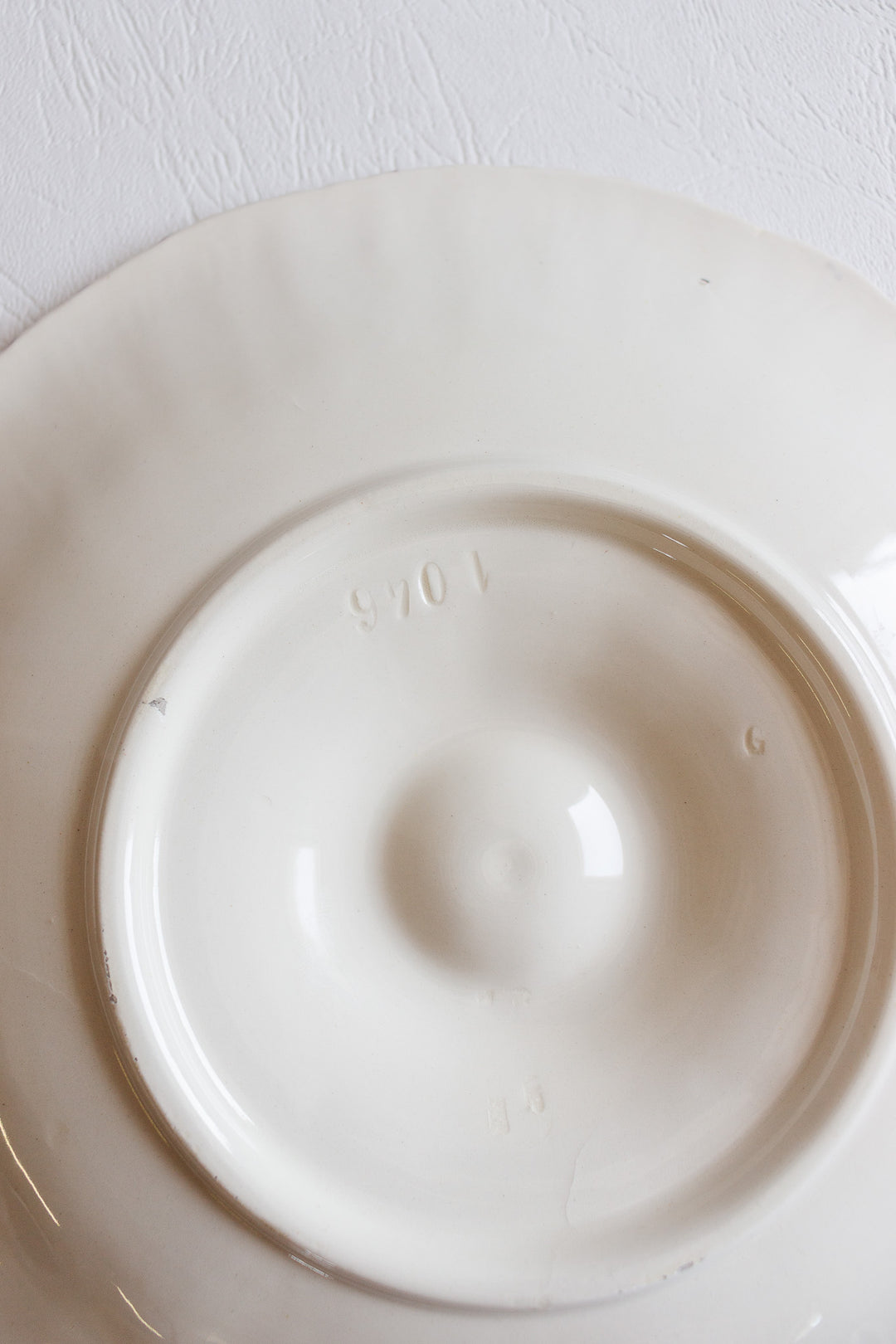 set of 3 antique french longwy majolica plates
