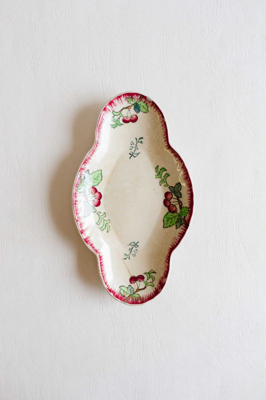 1900s longwy cherry "montmorency" raviers, set of 4