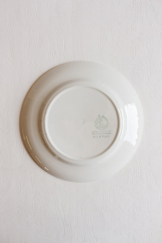 set of french orchies "grand feu" berry & checkerboard plates