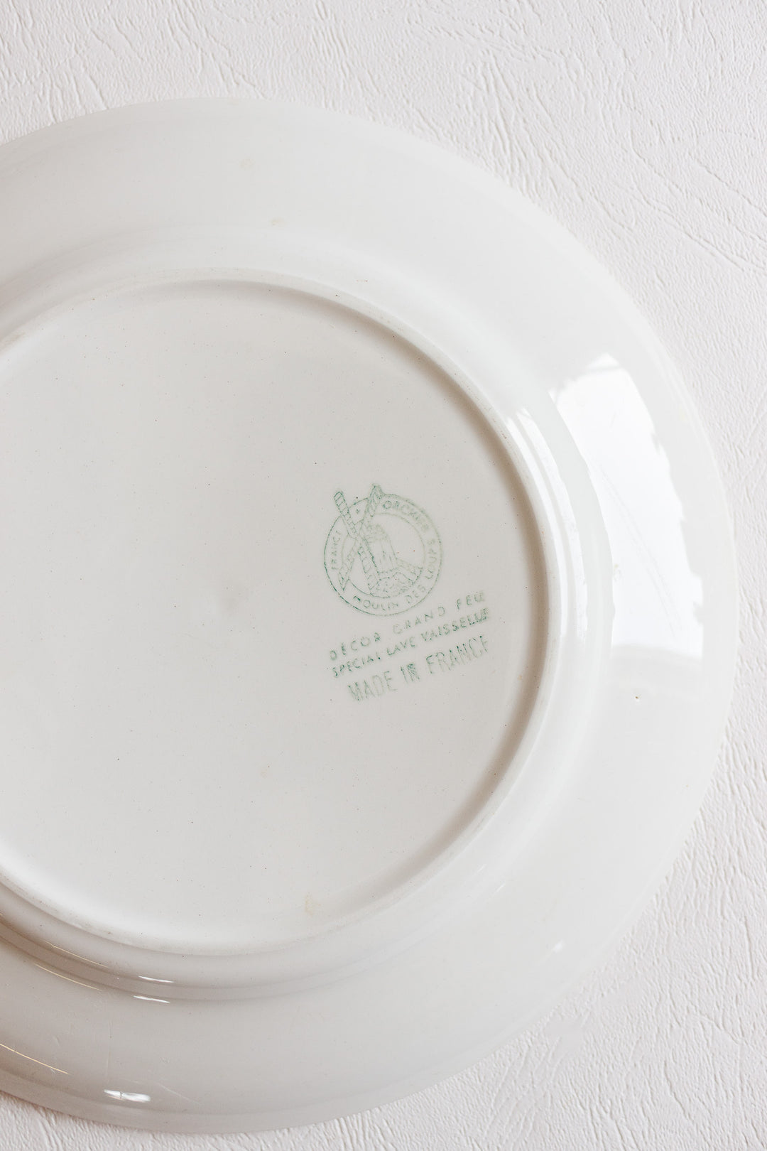 set of french orchies "grand feu" berry & checkerboard plates