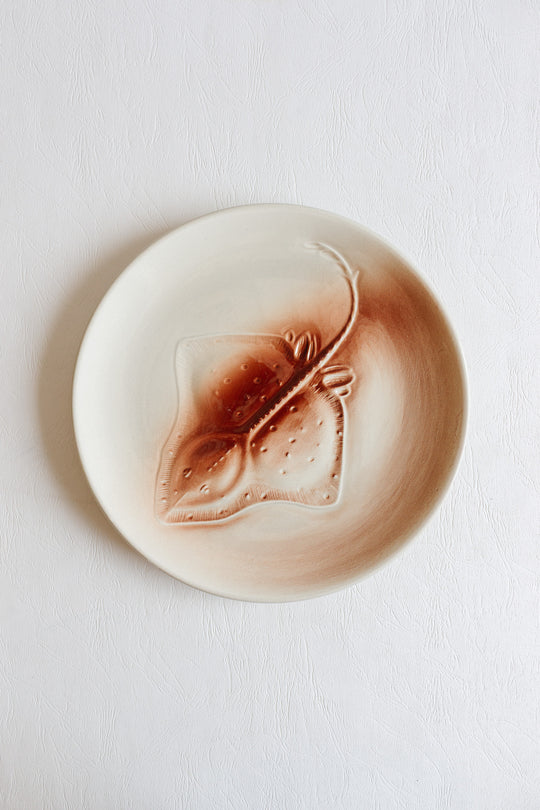 1940s french st. Amand "trinité" plates, set of 6