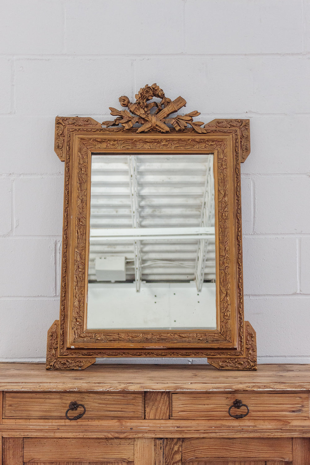 19th century Louis XV gilt mirror