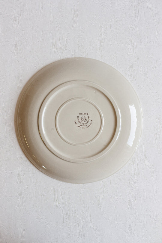 1940s french st. Amand "trinité" plates, set of 6