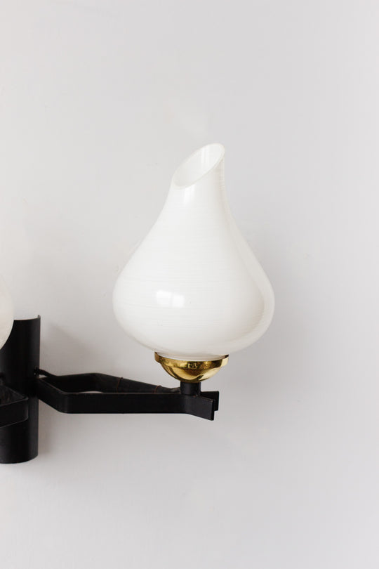 pair of 1960s italian stilnovo style sconces